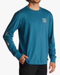 4 Throw Back Long Sleeve T-Shirt Blue ABYZT01720 Billabong