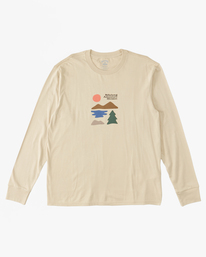 4 A/Div Icons Long Sleeve T-Shirt Beige ABYZT01734 Billabong