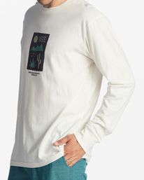 3 Icons - Organic Long Sleeve T-Shirt for Men White ABYZT01734 Billabong