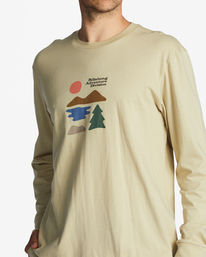 3 A/Div Icons Long Sleeve T-Shirt Beige ABYZT01734 Billabong