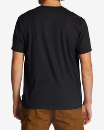 billabong, Alaska Wave - T-shirt en matière biologique pour Homme, WASHED BLACK (waa) Alaska Wave - Organic T-Shirt for Men ABYZT01744