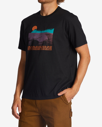 3 Alaska Wave - T-shirt orgânica para Homem Preto ABYZT01744 Billabong