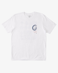 8 Tidal Research - T-shirt orgânica para Homem Branco ABYZT01746 Billabong