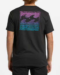 3 Crayon Wave - T-Shirt voor Heren Black ABYZT01859 Billabong