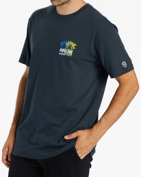 1 Pro Pipeline Poster Short Sleeve T-Shirt Blue ABYZT01905 Billabong