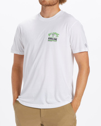 1 Pro Pipeline Poster Short Sleeve T-Shirt White ABYZT01905 Billabong