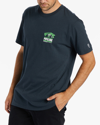 3 Pipeline - T-shirt para Homem Azul ABYZT01906 Billabong