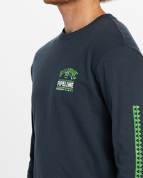 3 Pro Pipeline Poster Long Sleeve T-Shirt Blue ABYZT01908 Billabong