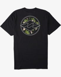 1 Kamea Monstera Diamond Short Sleeve T-Shirt Black ABYZT01920 Billabong