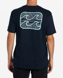 2 Crayon Wave T-Shirt Blue ABYZT01946 Billabong