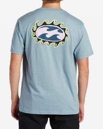 3 Crayon Wave - T-Shirt für Männer Blau ABYZT01946 Billabong