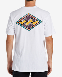 3 Crayon Wave - T-Shirt voor Heren White ABYZT01946 Billabong