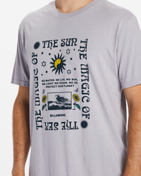 3 Magic Sun Short Sleeve T-Shirt Grey ABYZT02028 Billabong