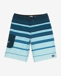 0 Boys' Stripe Boardshorts 18" Green B125NBXA Billabong