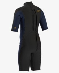 2/2 Boy's Absolute Back Zip Flatlock Short Sleeve Spring Wetsuit