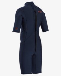 1 2/2 Boy's Absolute Back Zip Flatlock Short Sleeve Spring Wetsuit  BWSP3BAB Billabong