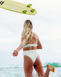 0 Tan lines Rise - Knappes Bikiniunterteil für Frauen Weiss C3SB82BIP2 Billabong