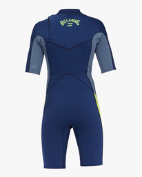 4 2/2mm Absolute - Springsuit met Korte Mouw en Borstrits voor Jongens 8-16 Blue C42B50BIP2 Billabong