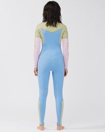 billabong, 3/2mm Salty Dayz 2021 - Neoprenanzug mit Reißverschluss auf der Brust für Frauen, SURFSIDE MULTI (4910) 3/2mm Salty Dayz 2021 - Chest Zip Wetsuit for Women C43G50BIP2