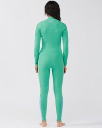 billabong, 3/2mm Salty Dayz 2021 - Neoprenanzug mit Reißverschluss auf der Brust für Frauen, BEACH GREEN (4991) 3/2mm Salty Dayz 2021 - Chest Zip Wetsuit for Women C43G50BIP2