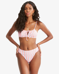 0 Surf Stripe Aruba - Mutandina Bikini Media da Donna Blue D3SB55BIS2 Billabong