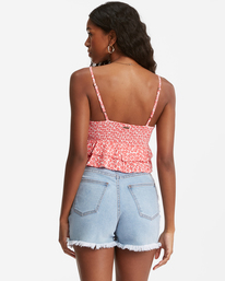 billabong, Stay Cool 2022 - Débardeur crop top pour Femme, FUEGO (4470) Stay Cool 2022 - Strappy Crop Top for Women D3TP16BIS2