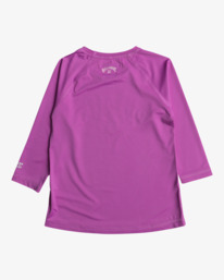 billabong, Girls Surf Dayz - Lycra manches courtes pour Fille 8-16 ans, BRIGHT ORCHID (php0) Girls Surf Dayz - Short Sleeve Rash Vest for Girls 8-16 EBGWR00100