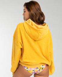 2 Hit The Waves - Sweat à capuche pour Femme Jaune EBJFT00110 Billabong