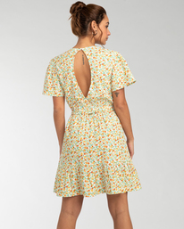 billabong, Spring Light - Mini Wrap Dress for Women, SALT CRYSTAL (scs) Spring Light - Mini Wrap Dress for Women EBJWD00120