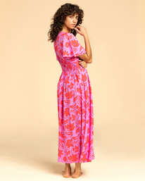 billabong, Floral Dream - Midi Dress for Women, BRIGHT ORCHID (php0) Floral Dream - Midi Dress for Women EBJWD00127