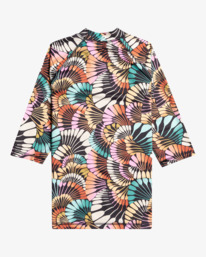 billabong, A/DIV - Short Sleeve Rash Vest for Women, BLACK MULTI 2 (bml2) A/DIV - Short Sleeve Rash Vest for Women EBJWR00110