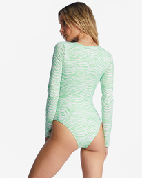 2 Lei Low - Long Sleeve One-Piece Swimsuit for Women Green EBJWR03000 Billabong