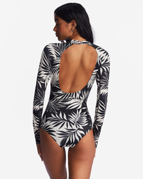 billabong, Spotted In Paradise - Long Sleeve One-Piece Swimsuit for Women, WHITE CAP (wcp) Spotted In Paradise - Long Sleeve One-Piece Swimsuit for Women EBJWR03001