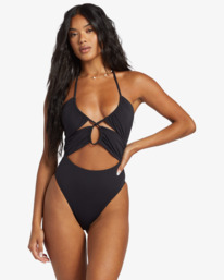 1 Sol Searcher - Bandeau One-Piece Swimsuit for Women Black EBJX100105 Billabong