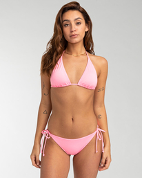 billabong, Sol Searcher Tropic - Bas de bikini à nouer sur les côtés pour Femme, PINK DAZE (mgf0) Sol Searcher Tropic - Tie Side Bikini Bottoms for Women EBJX400100