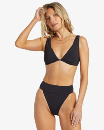 1 Sol Searcher Aruba - Bikiniunterteil mit mittelhoher Taille für Frauen Schwarz EBJX400120 Billabong