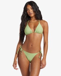 1 Tanlines Tropic - Tie Side Bikini Bottoms for Women Green EBJX400121 Billabong