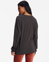 billabong, Flower Child - Long Sleeve T-Shirt for Women, OFF BLACK (ofb) Flower Child - Long Sleeve T-Shirt for Women EBJZT00146