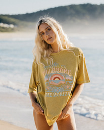 0 Sunrise On The Horizon - T-Shirt für Frauen Grün EBJZT00257 Billabong