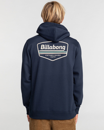 2 Walled - Felpa con cappuccio da Uomo Blue EBYSF00127 Billabong