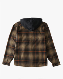 billabong, Furnace Bonded 2022 - Chemise à capuche en flanelle pour Homme, CLAY (0712) Furnace Bonded 2022 - Hooded Flannel Shirt for Men F1SH27BIF2