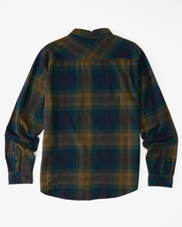 billabong, Coastline 2022 - Chemise en flanelle pour Garçon, REAL TEAL (5121) COASTLINE FLANNEL F2SH04BIF2