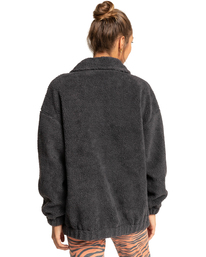 4 My Cozy - Velo e sherpa com fecho de correr para Mulher Preto F3WA05BIF2 Billabong