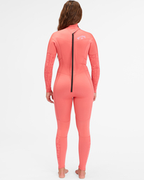 2 4/3mm Synergy 2022 - Traje de Surf con Cremallera en la Espalda para Mujer Rojo F44F38BIF2 Billabong