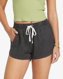 3 Road Trippin Elastic Waist Shorts Black J202EROA Billabong