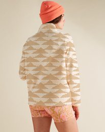 2 A/Div Boundary Mock Half-Zip Pullover White J6703BBO Billabong