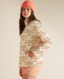 1 A/Div Boundary Mock Half-Zip Pullover White J6703BBO Billabong