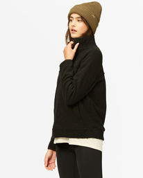 1 A/Div Boundary Mock Half-Zip Pullover Black J6703BBO Billabong