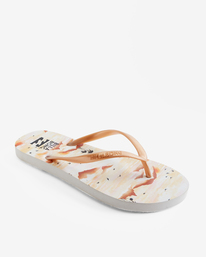 1 Dama Rubber Flip Flop Sandals Yellow JAFTMDAM Billabong
