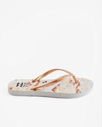 3 Dama Rubber Flip Flop Sandals Yellow JAFTMDAM Billabong